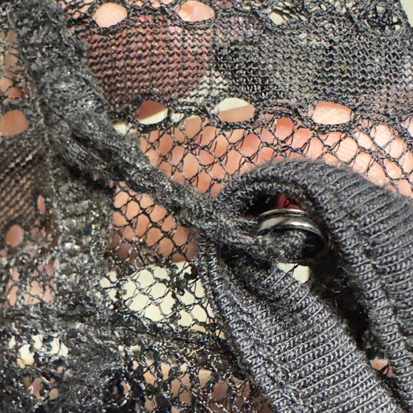 INC International Concept NWT Lace Mock Neck Sleeveless Top Black XXL Whimsigoth - Picture 11 of 13